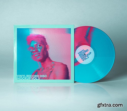 Psd Vinyl Record Mockup Vol 3