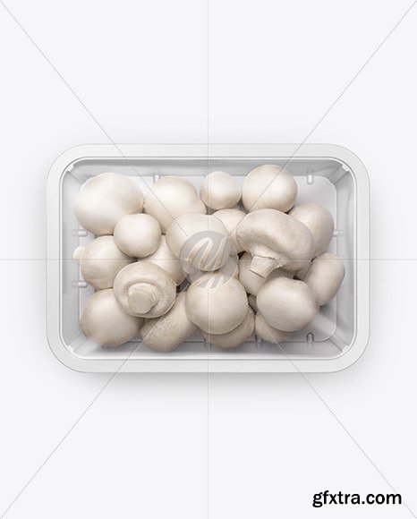 Plastic Tray With Champignon Mockup 46918