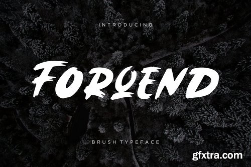 Forqend Brush Typeface