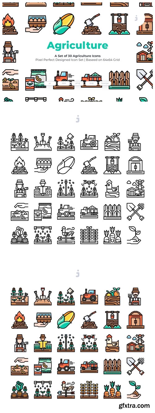 30 Agriculture Icons