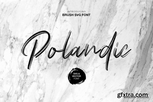 Polandic SVG Brush Font