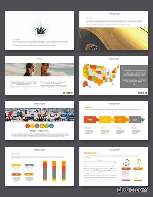 Yellow Slides Powerpoint and Keynote Templates