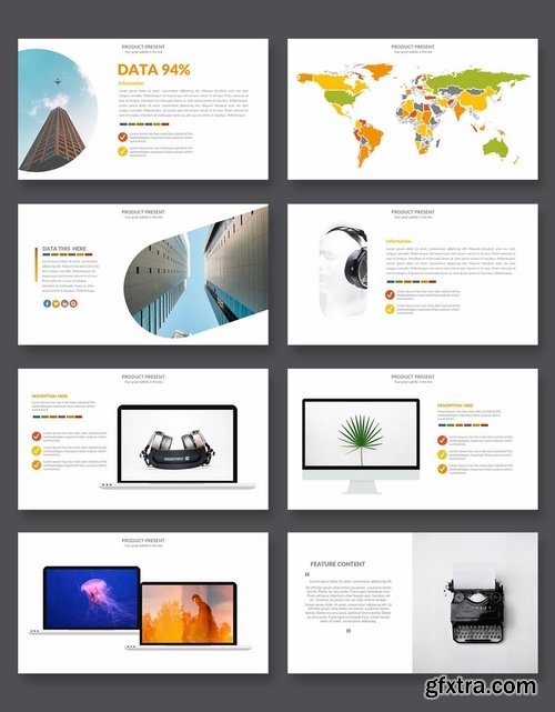 Yellow Slides Powerpoint and Keynote Templates