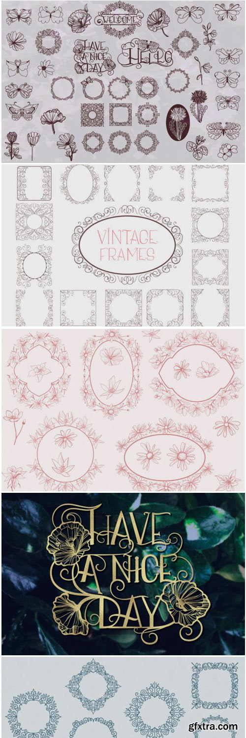 Vintage Bundle- 250 Vector & SVG Items 1685326