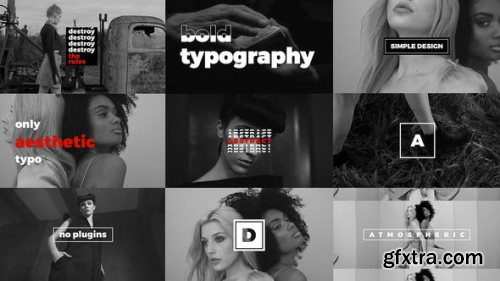 VideoHive Modern Stomp Opener Dynamic Typograph Fashion Event Promo Clean Fast Intro 23355329