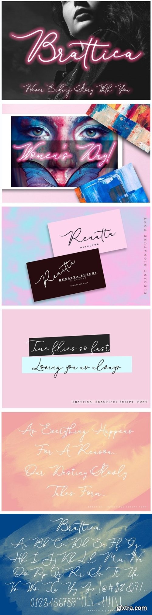 Brattica Script Font