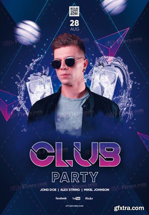 Club Party V0708 2019 PSD Flyer Template