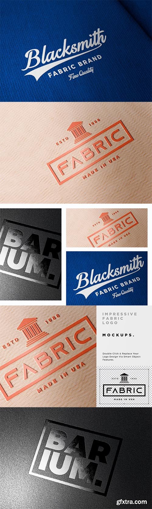 Fabric Logo mockups