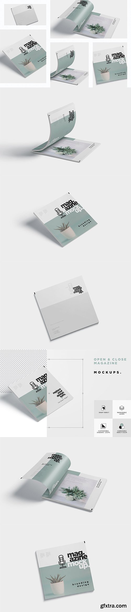 Open and Close Magazine Mockups