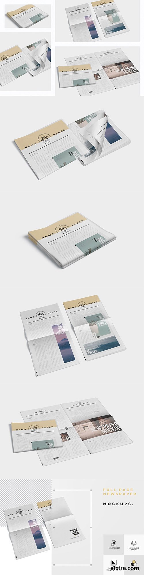 Full Page Newspaper Mockups