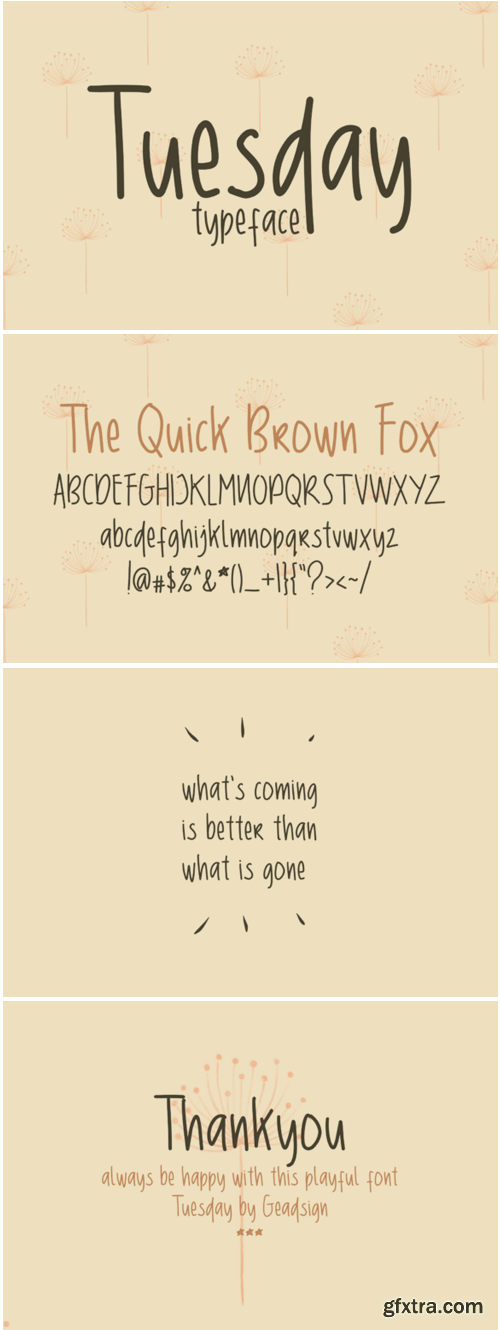 Tuesday Font