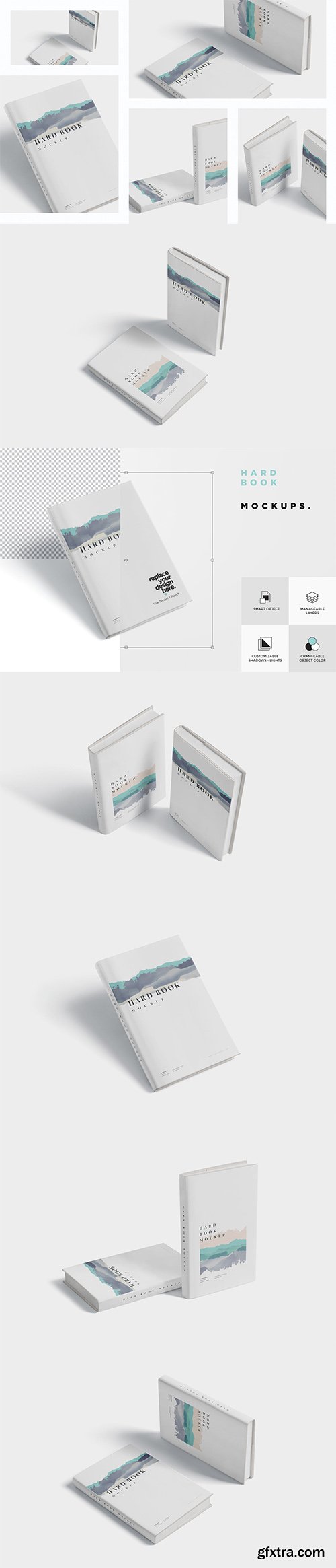 Hard Book Mockups