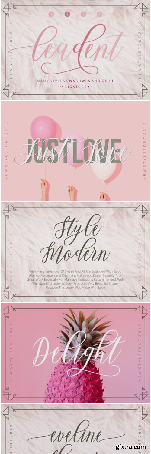 Leadent Script Font