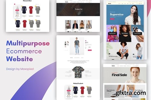 Multipurpose Ecommerce Website Design Template