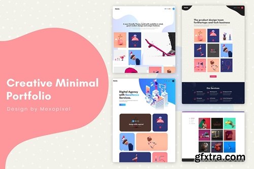 Creative Agency Minimal Portfolio Website Template