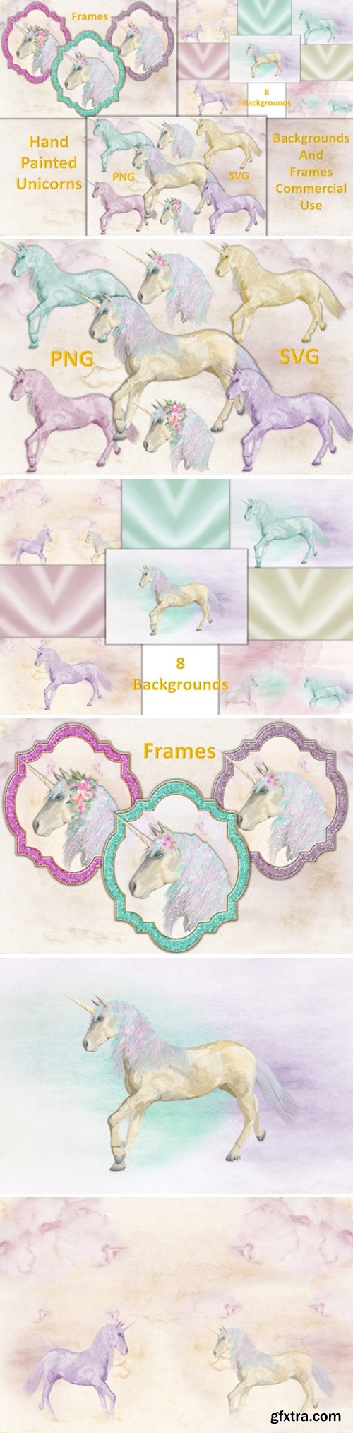 Unicorn Clipart and Backgrounds 1687023