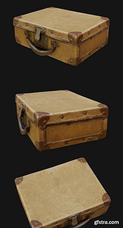 Vintage Suitcase 3D model