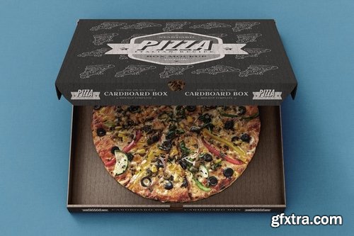 Pizza Box Mock-Up Template