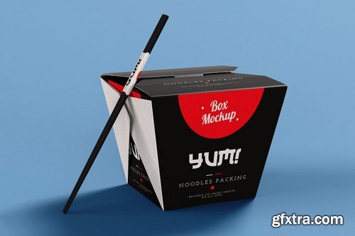 Noodles Pack Box Mock-Up