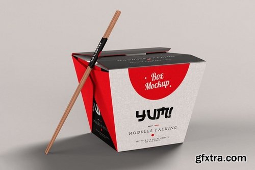 Noodles Pack Box Mock-Up