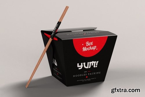 Noodles Pack Box Mock-Up