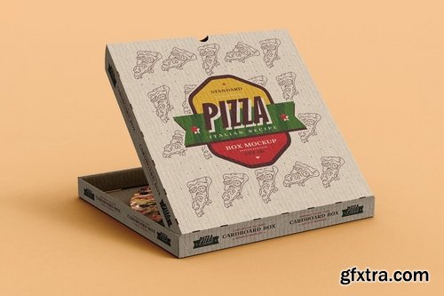 Pizza Box Mock-Up Template 2