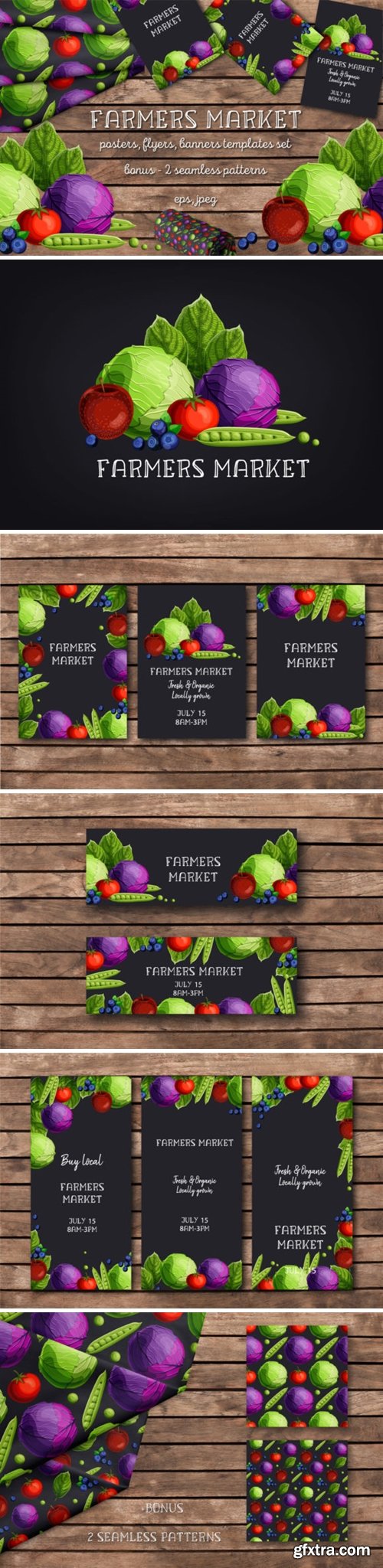 Farmers Market Templates Set 1687607