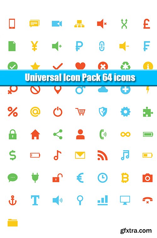 Universal Icon Pack 64 icons