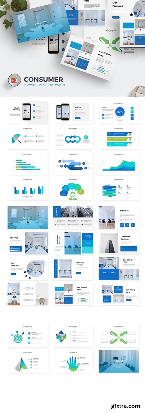 Consumer Powerpoint, Keynote and Google Slides Templates