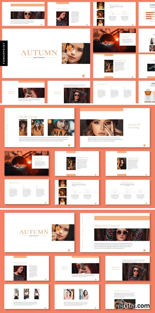 Autumn Season Powerpoint, Keynote and Google Slides Templates