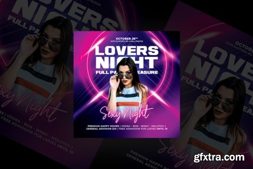 Lovers Night Party Flyer