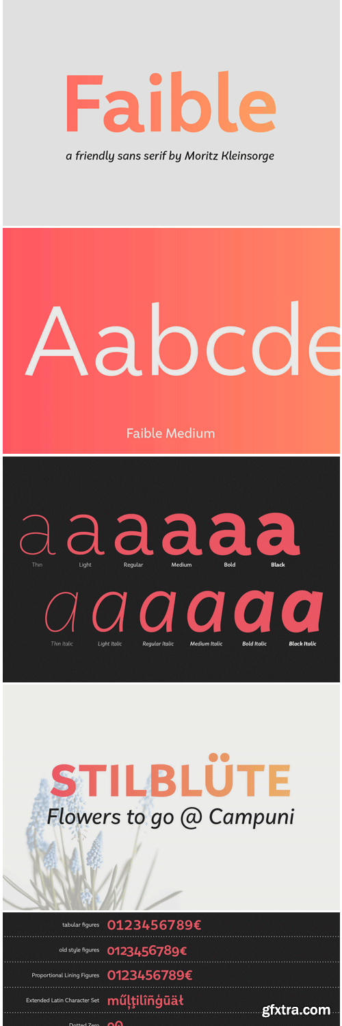 Faible Font Family