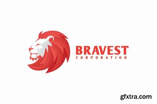 Bravest Lion Logo