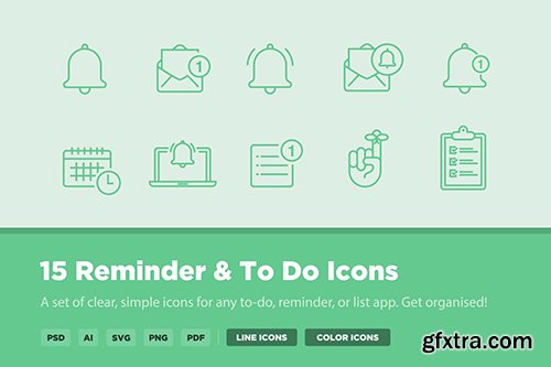 15 Reminder & To Do Icons