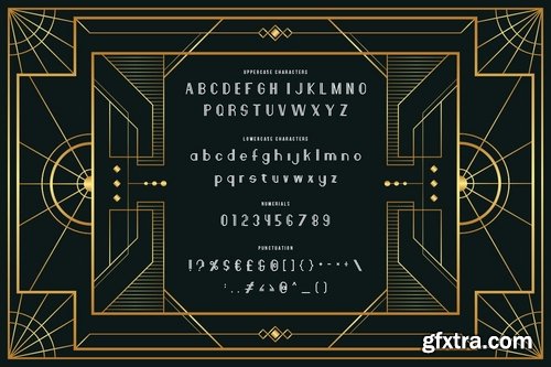 Bridge Line - Art Deco Display Typeface