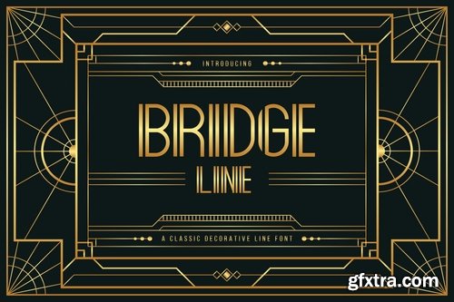 Bridge Line - Art Deco Display Typeface