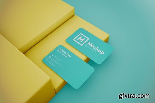 Rounded Corner Business Card Mockup