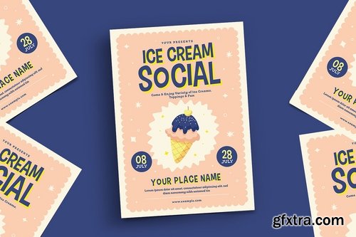 Ice Cream Social Flyer