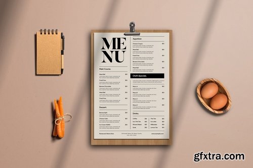 Simple Food Menu