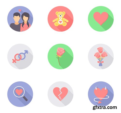 24 Valentine Day Icons