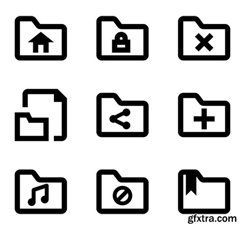 62 Folders Icons (Lineal, Fill)