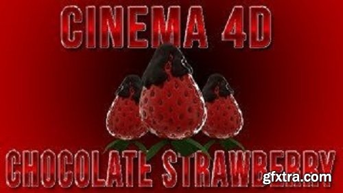 Modeling Chocolate Strawberry | Cinema 4D + RealFlow Tutorial