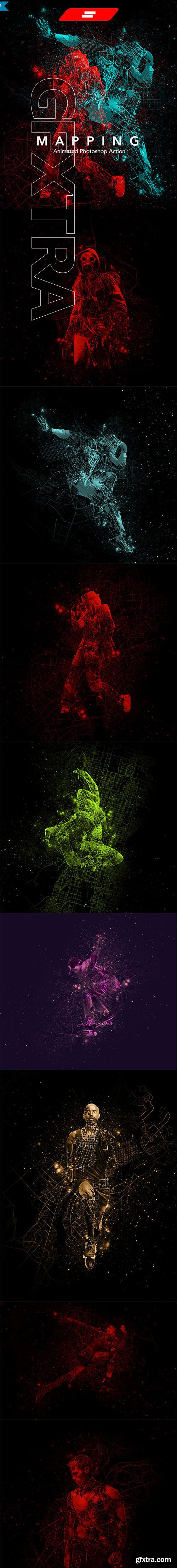 GraphicRiver - Gif Animated Mapping Photoshop Action 24223351