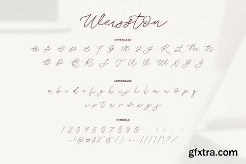 CM - Weisston - Script Font 4009393