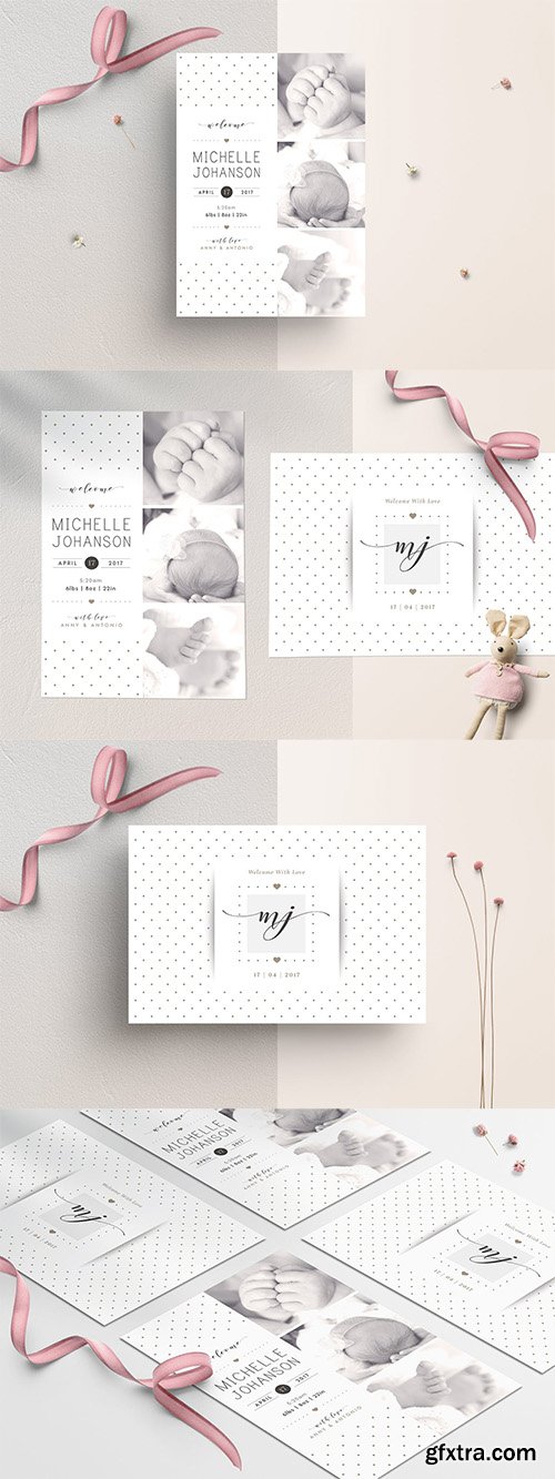 Baby Birth Announcement Card