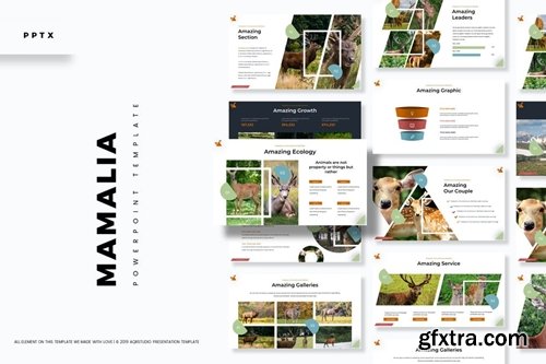 Mamalia Powerpoint, Keynote and Google Slides Templates