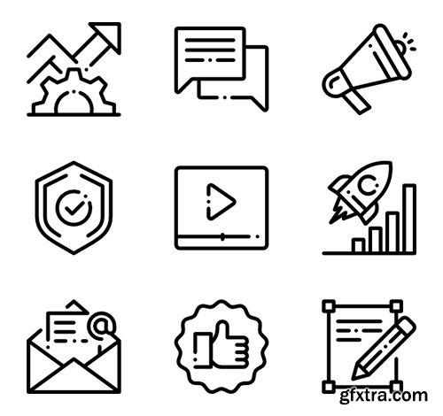 50 Marketing & SEO Icons