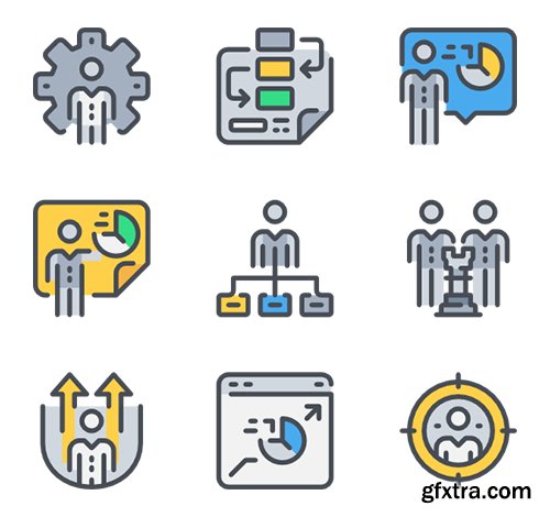 60 Business Strategy Icons