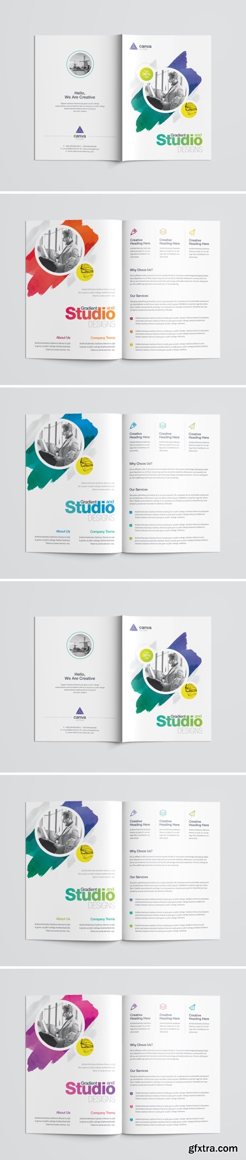 Business Bi-Fold Brochure Template