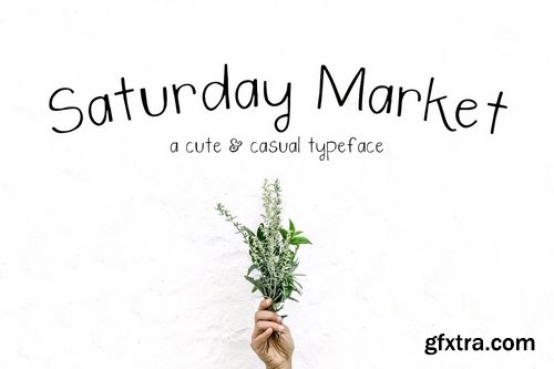 CM  - Saturday Market Font + Free Logos  4008078